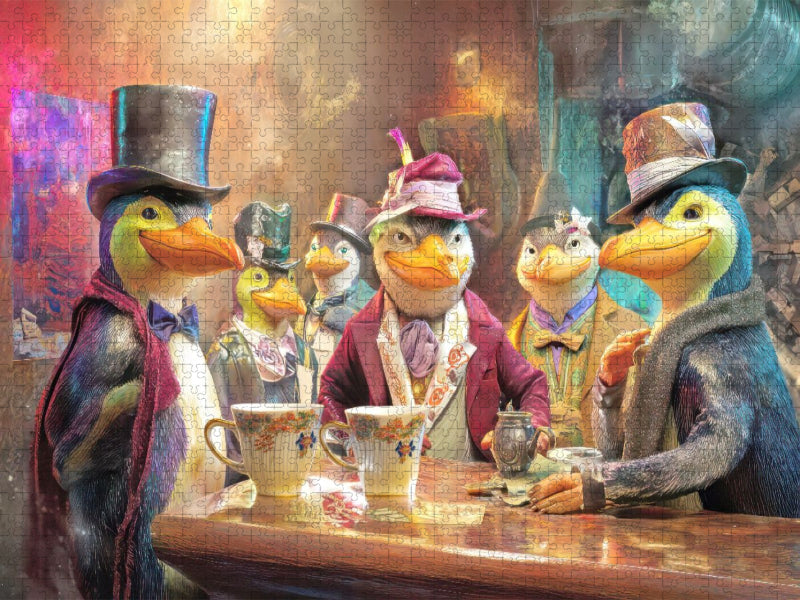 Tierische Kaffeefans - CALVENDO Foto-Puzzle'
