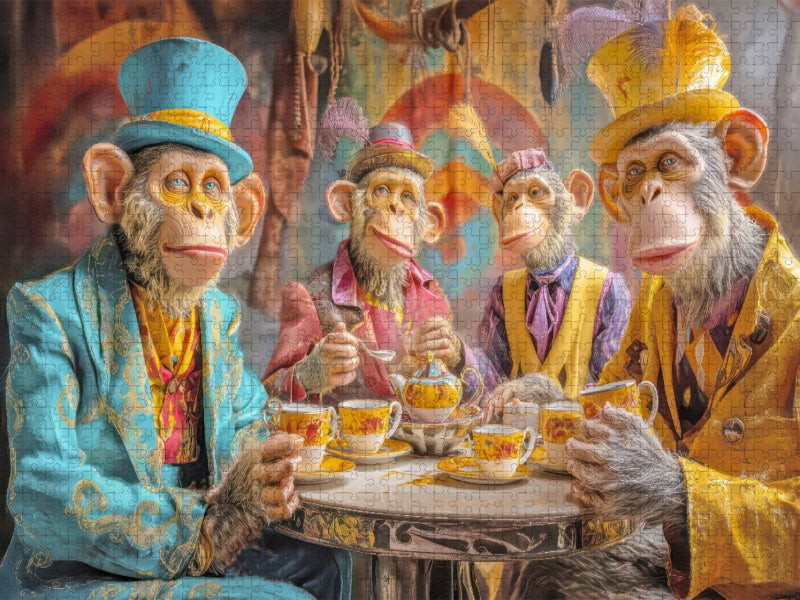 Tierische Kaffeefans - CALVENDO Foto-Puzzle'