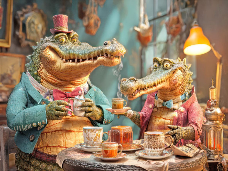 Tierische Kaffeefans - CALVENDO Foto-Puzzle'