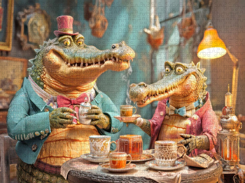 Tierische Kaffeefans - CALVENDO Foto-Puzzle'