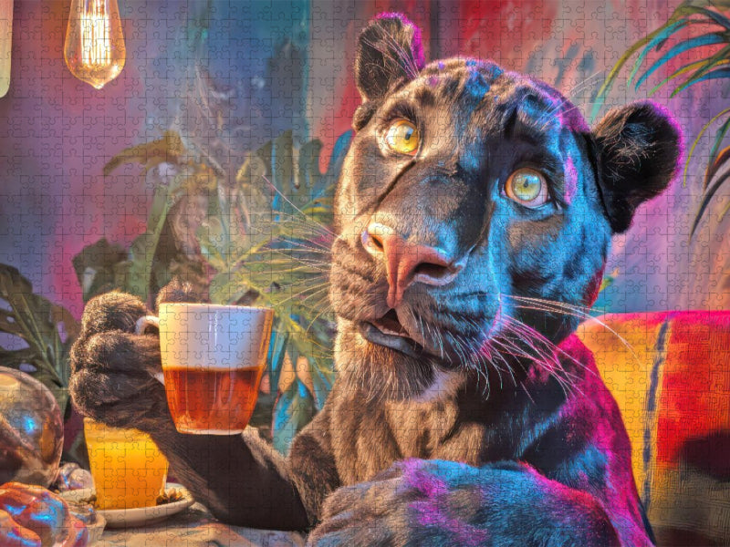 Tierische Kaffeefans - CALVENDO Foto-Puzzle'