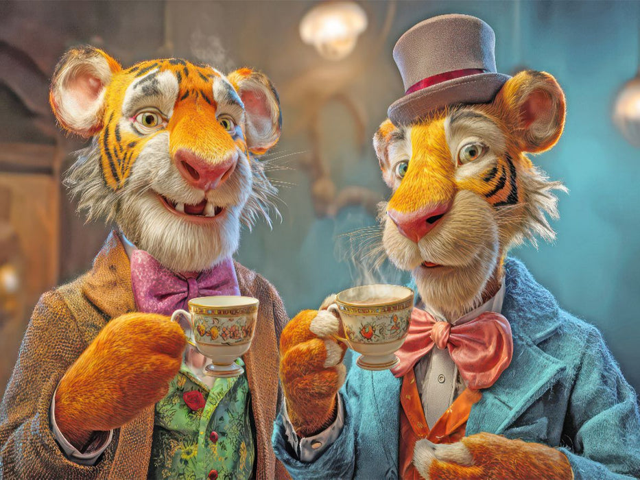 Tierische Kaffeefans - CALVENDO Foto-Puzzle'