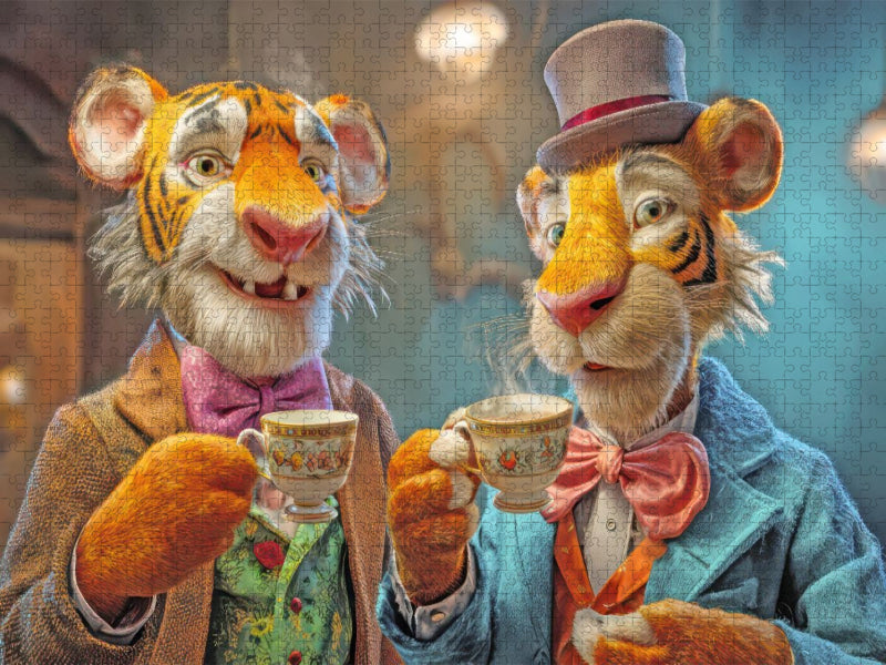 Tierische Kaffeefans - CALVENDO Foto-Puzzle'