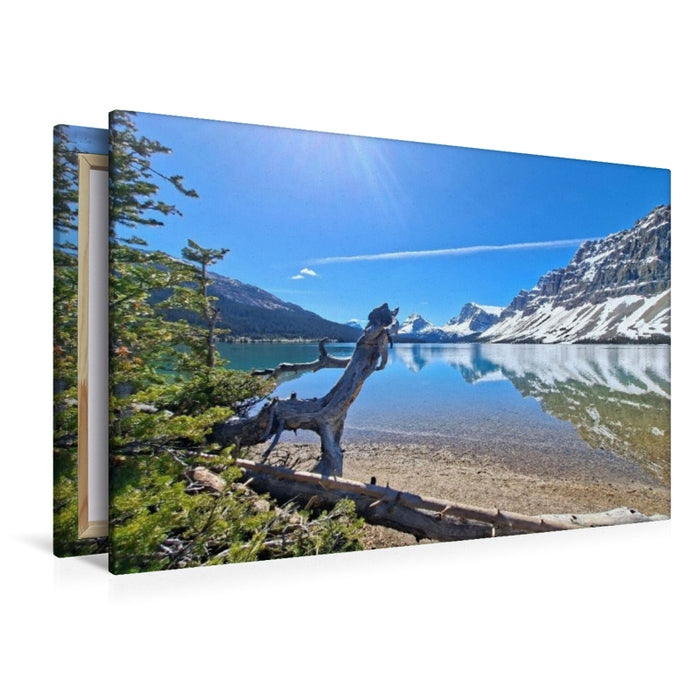 Premium Textil-Leinwand Bow Lake, Alberta