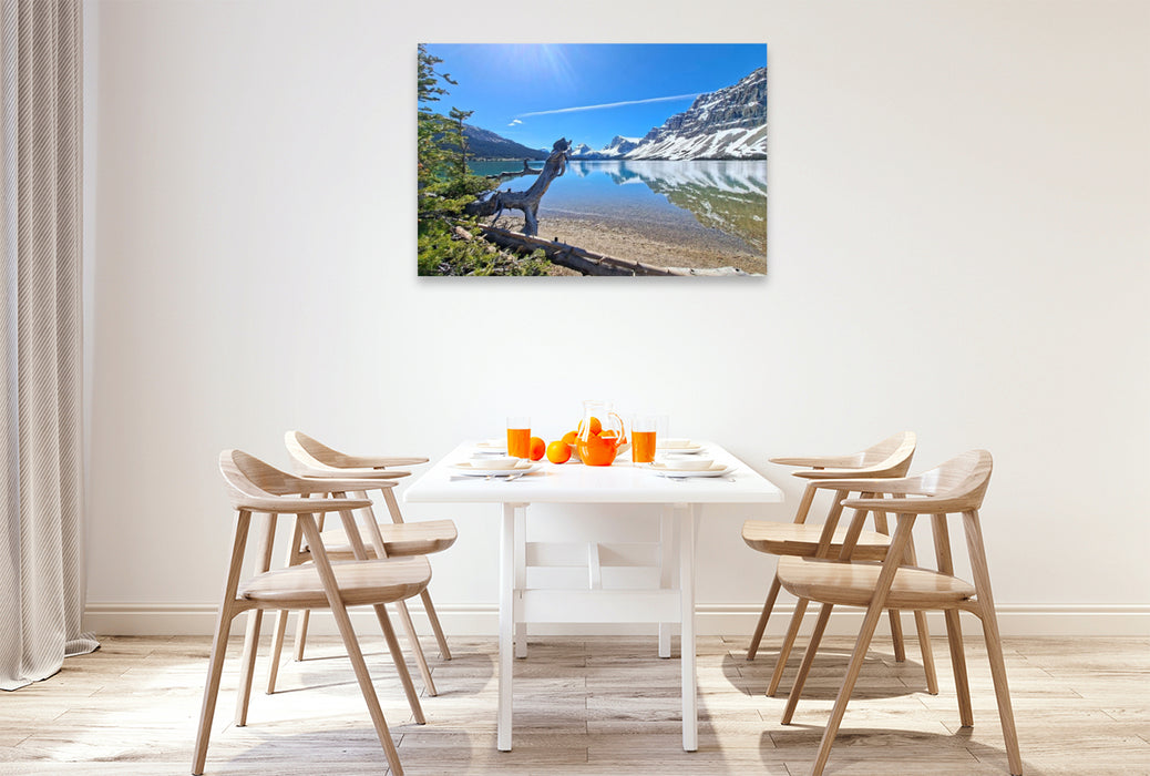 Premium Textil-Leinwand Bow Lake, Alberta