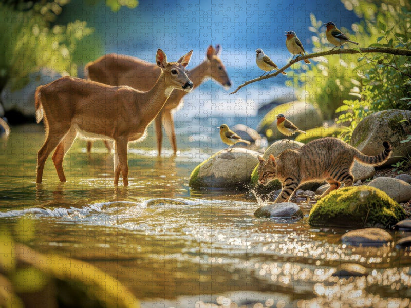 Lebendige Farben im klaren Wasser. - CALVENDO Foto-Puzzle'