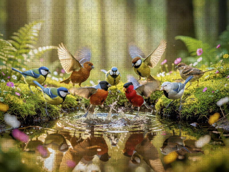 Hier planscht die gute Laune. - CALVENDO Foto-Puzzle'