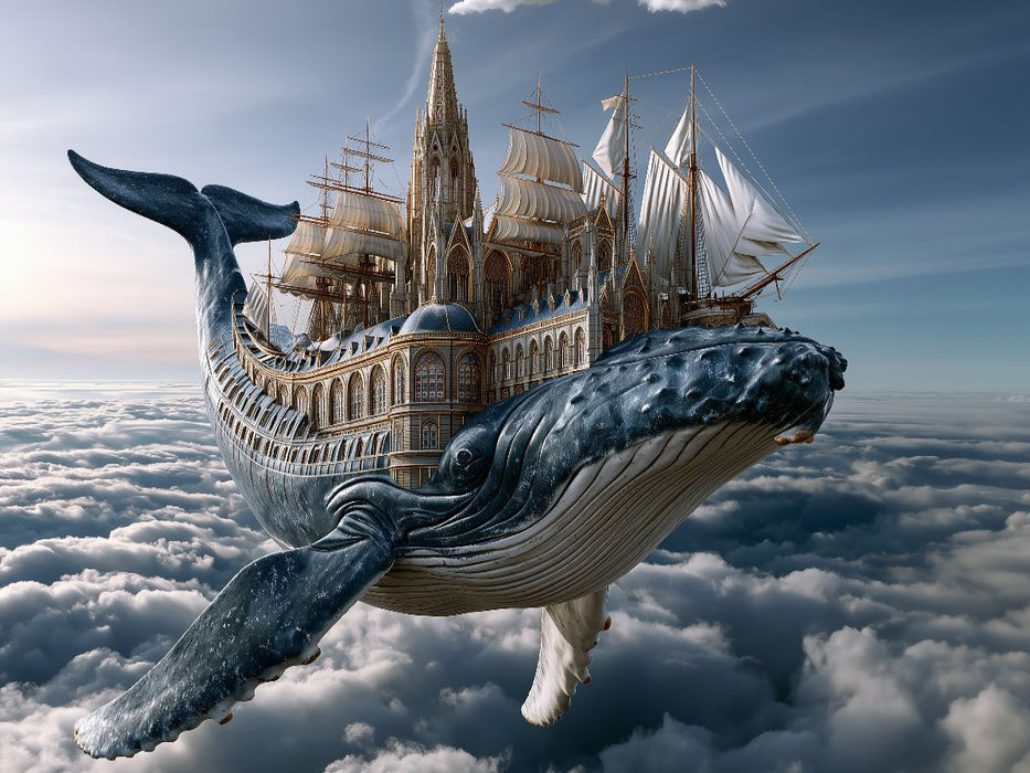 Die Segelschiff-Flug-Walkathedrale - CALVENDO Foto-Puzzle'