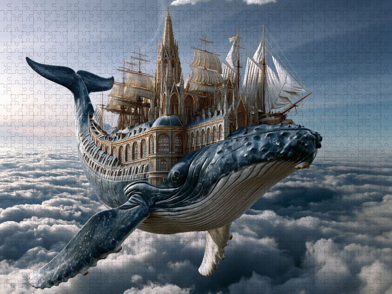 Die Segelschiff-Flug-Walkathedrale - CALVENDO Foto-Puzzle'