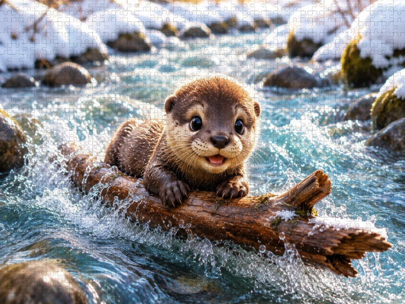Mit der Strömung - CALVENDO Foto-Puzzle'