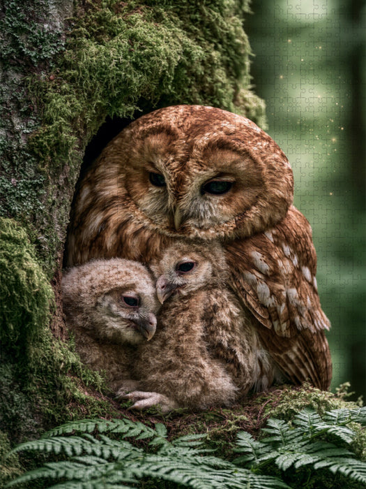 Geborgenheit zwischen uralten Eichen - CALVENDO Foto-Puzzle'