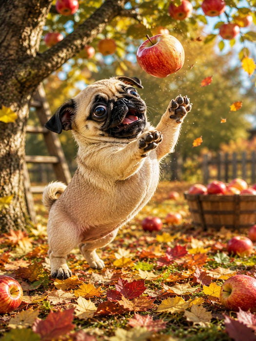 Apfelglück im Herbst - CALVENDO Foto-Puzzle'