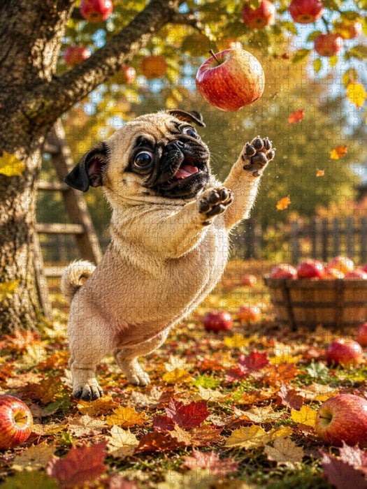 Apfelglück im Herbst - CALVENDO Foto-Puzzle'