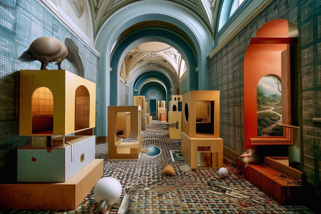 Premium Textil-Leinwand Galerie der Dimensionen