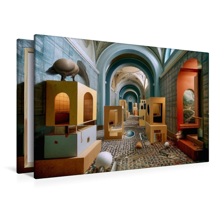 Premium Textil-Leinwand Galerie der Dimensionen