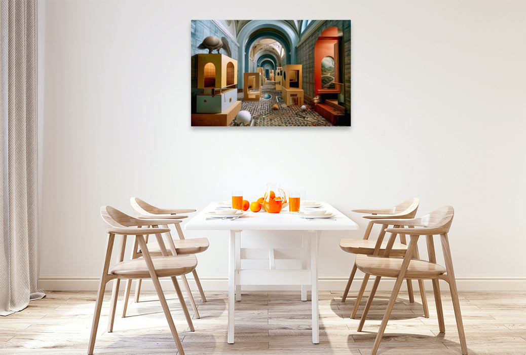 Premium Textil-Leinwand Galerie der Dimensionen