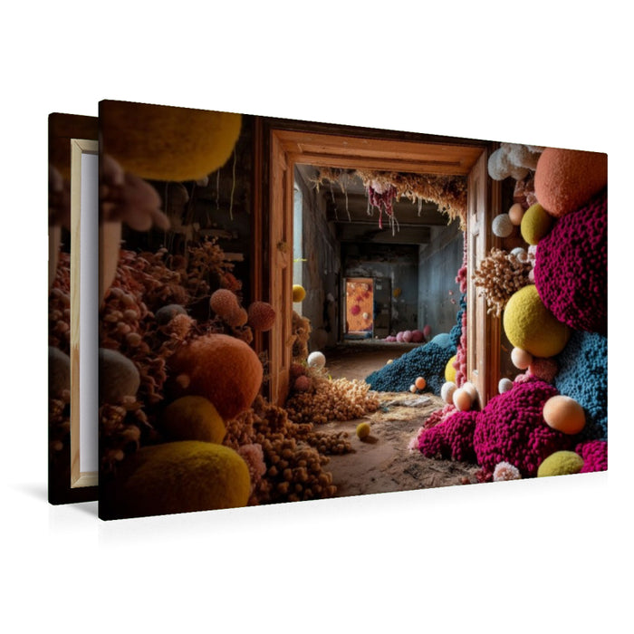 Premium Textil-Leinwand Wuchernde Wunderwelt