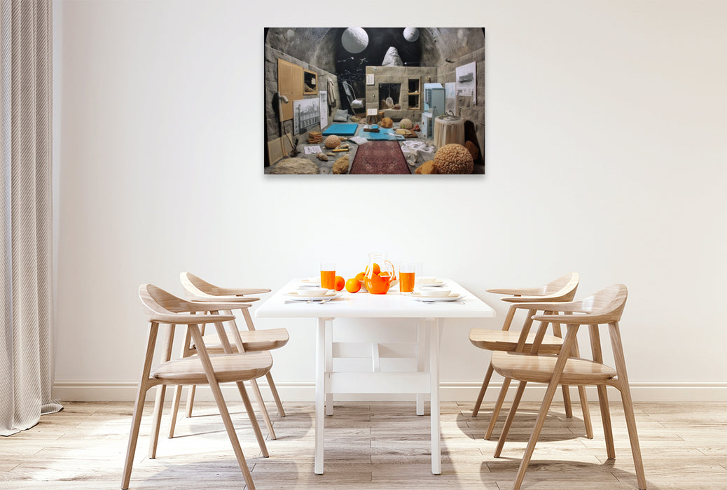 Premium Textil-Leinwand Kosmische Kammer