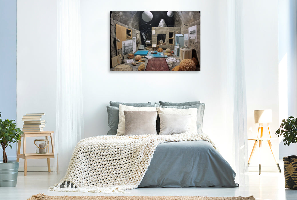 Premium Textil-Leinwand Kosmische Kammer