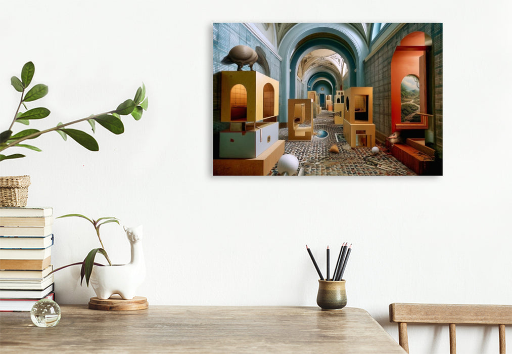 Premium Textil-Leinwand Galerie der Dimensionen