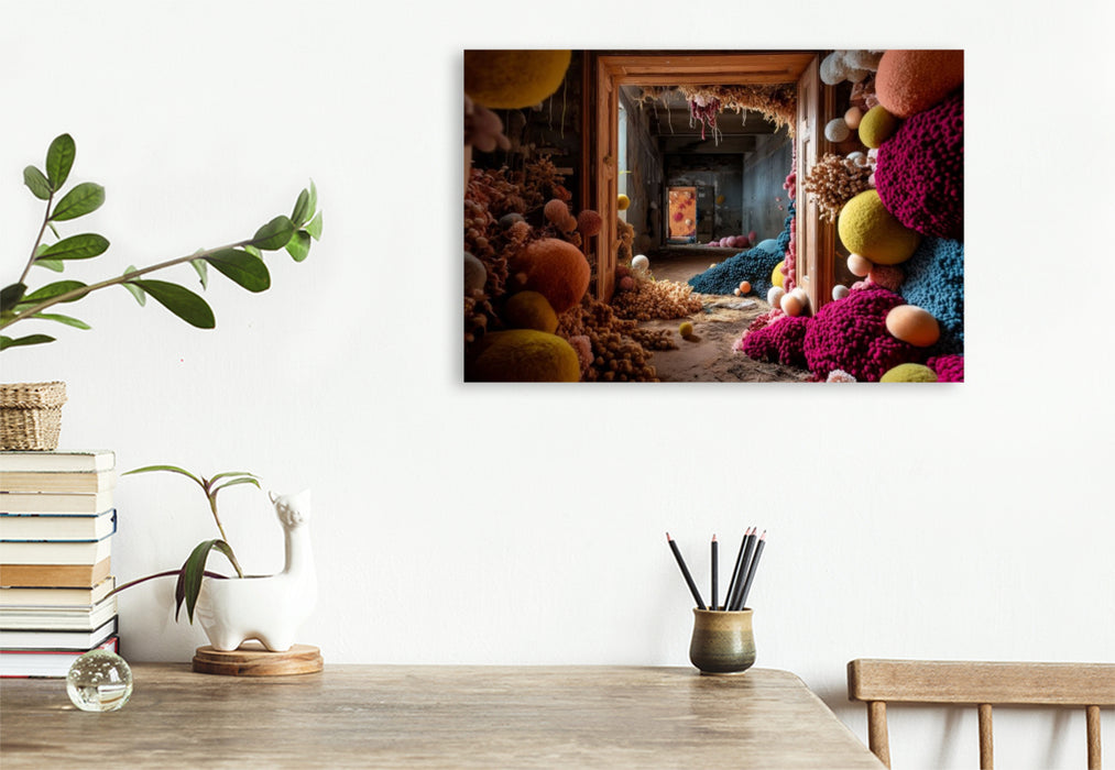 Premium Textil-Leinwand Wuchernde Wunderwelt