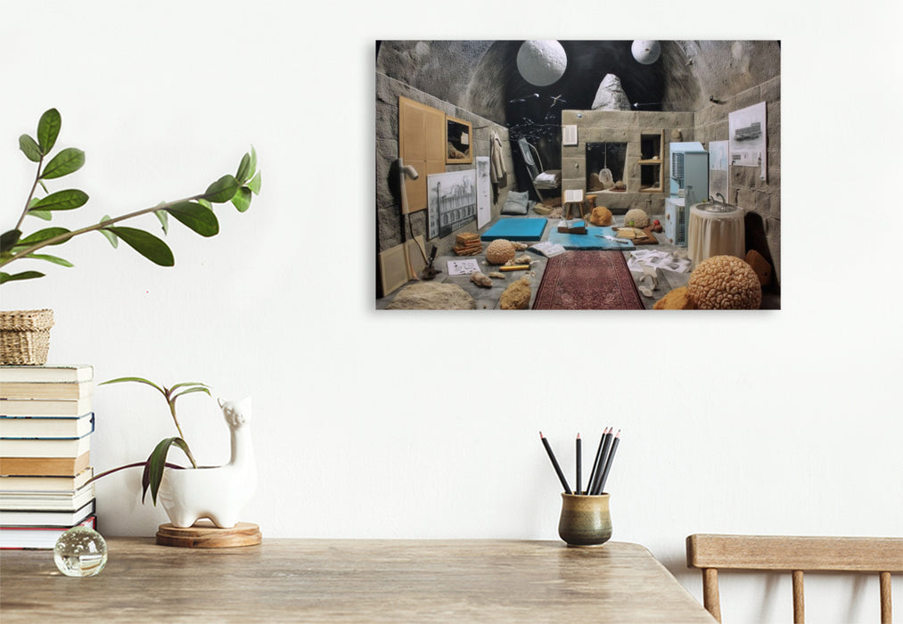 Premium Textil-Leinwand Kosmische Kammer