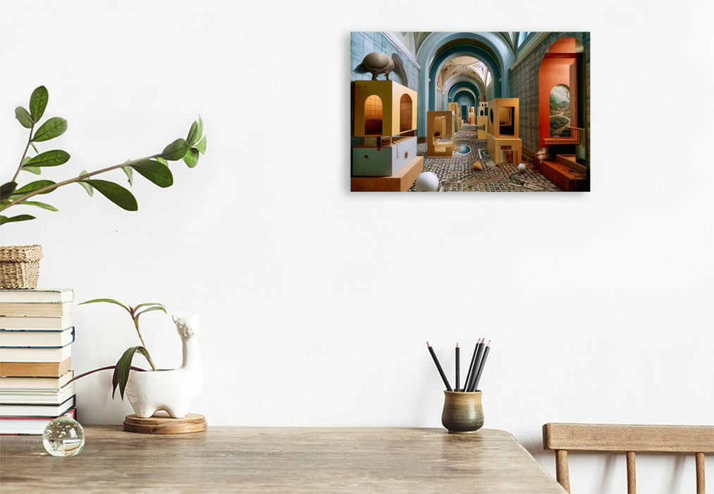 Premium Textil-Leinwand Galerie der Dimensionen
