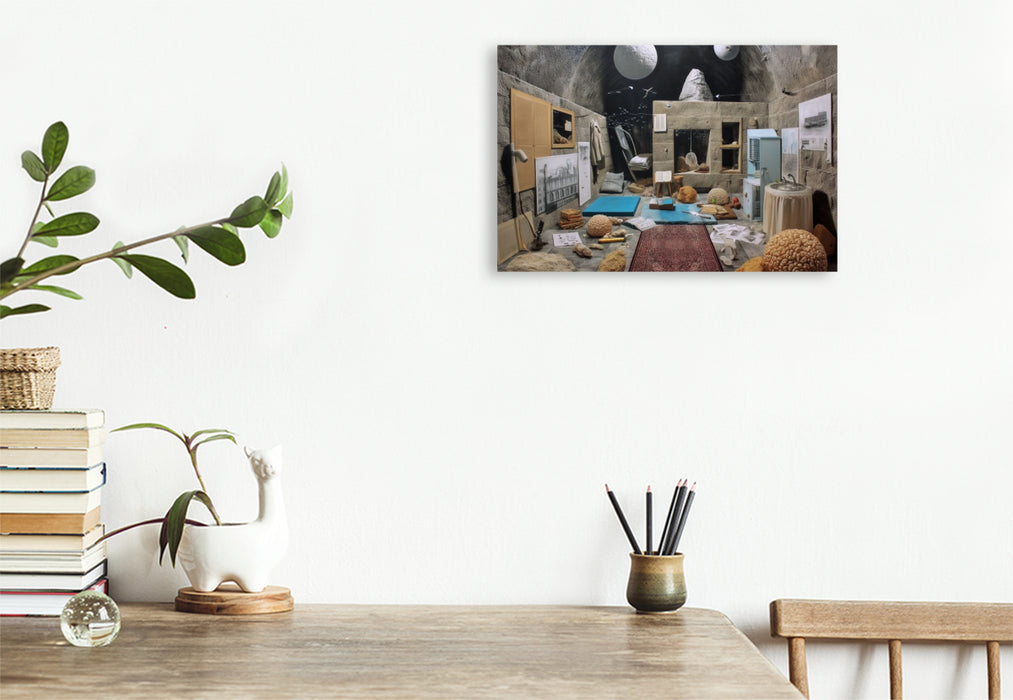 Premium Textil-Leinwand Kosmische Kammer