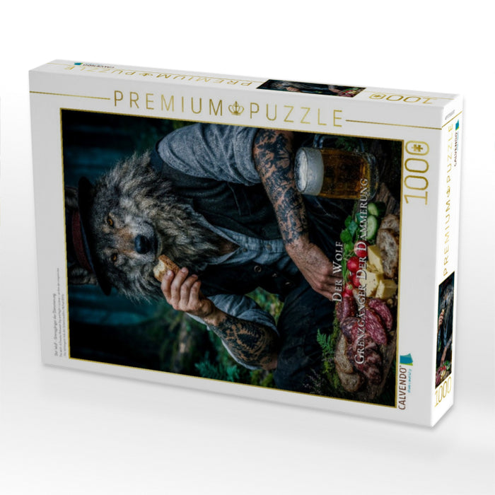 Der Wolf - Grenzgänger der Dämmerung - CALVENDO Foto-Puzzle'