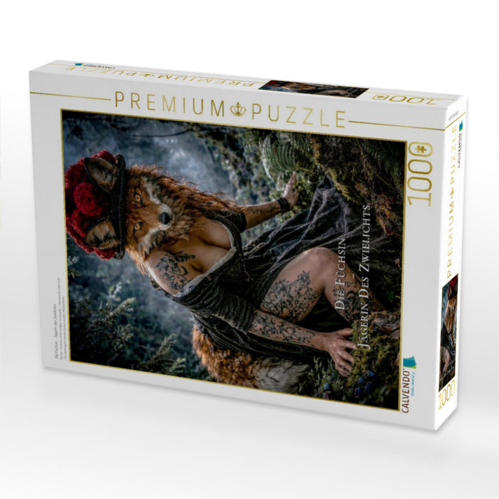 Die Füchsin - Jägerin des Zwielichts - CALVENDO Foto-Puzzle'
