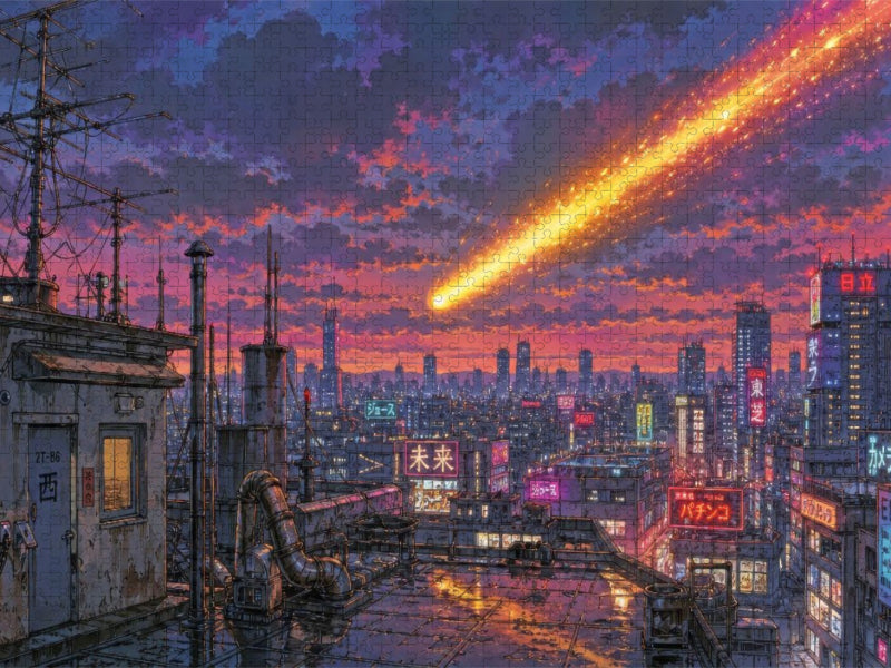 Szene aus "Die Jagd nach dem Meteor" von Jules Verne - CALVENDO Foto-Puzzle'