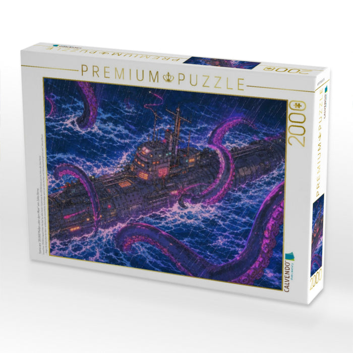 Szene aus "20.000 Meilen unter dem Meer" von Jules Verne - CALVENDO Foto-Puzzle'