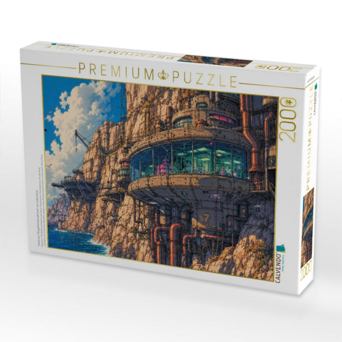 Szene aus "Die geheimnisvolle Insel" von Jules Verne - CALVENDO Foto-Puzzle'