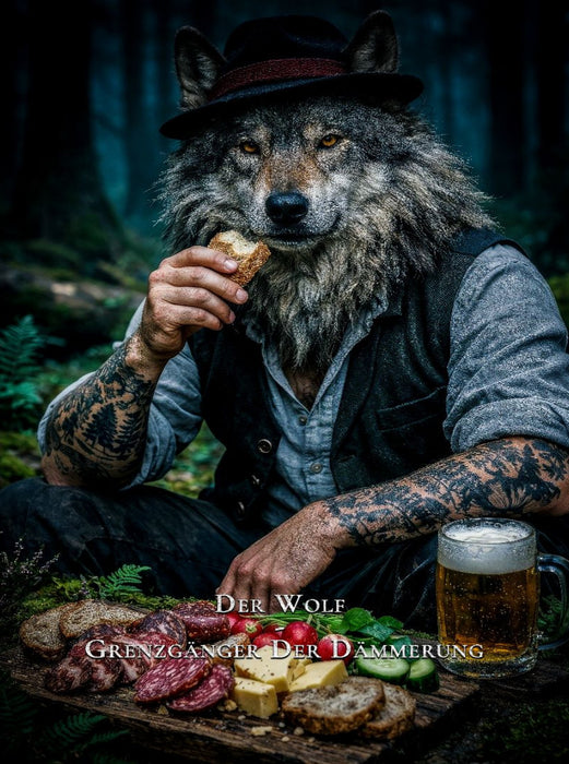 Der Wolf - Grenzgänger der Dämmerung - CALVENDO Foto-Puzzle'