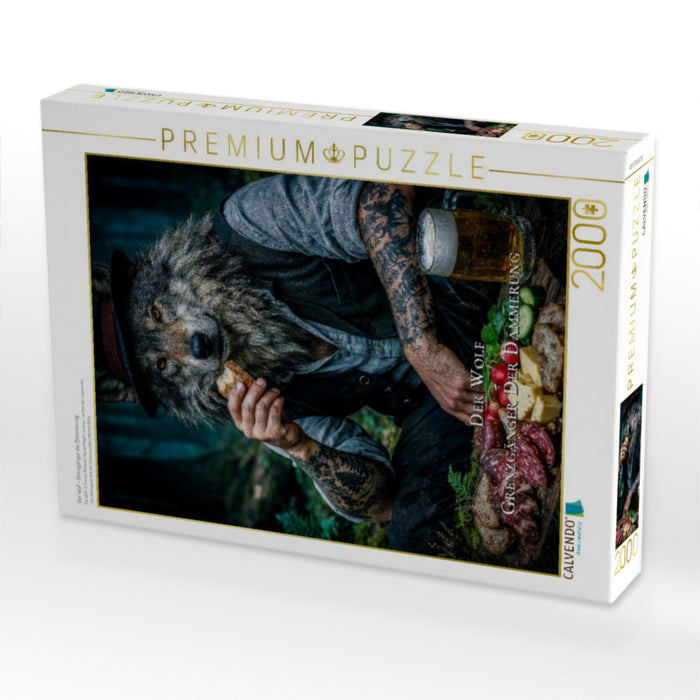 Der Wolf - Grenzgänger der Dämmerung - CALVENDO Foto-Puzzle'