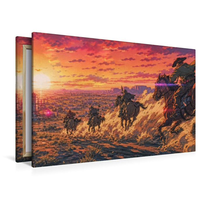 Premium Textil-Leinwand Szene aus "Der Kurier des Zaren" von Jules Verne