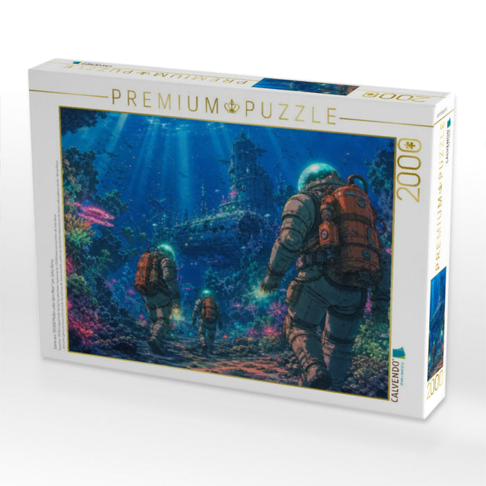 Szene aus "20.000 Meilen unter dem Meer" von Jules Verne - CALVENDO Foto-Puzzle'