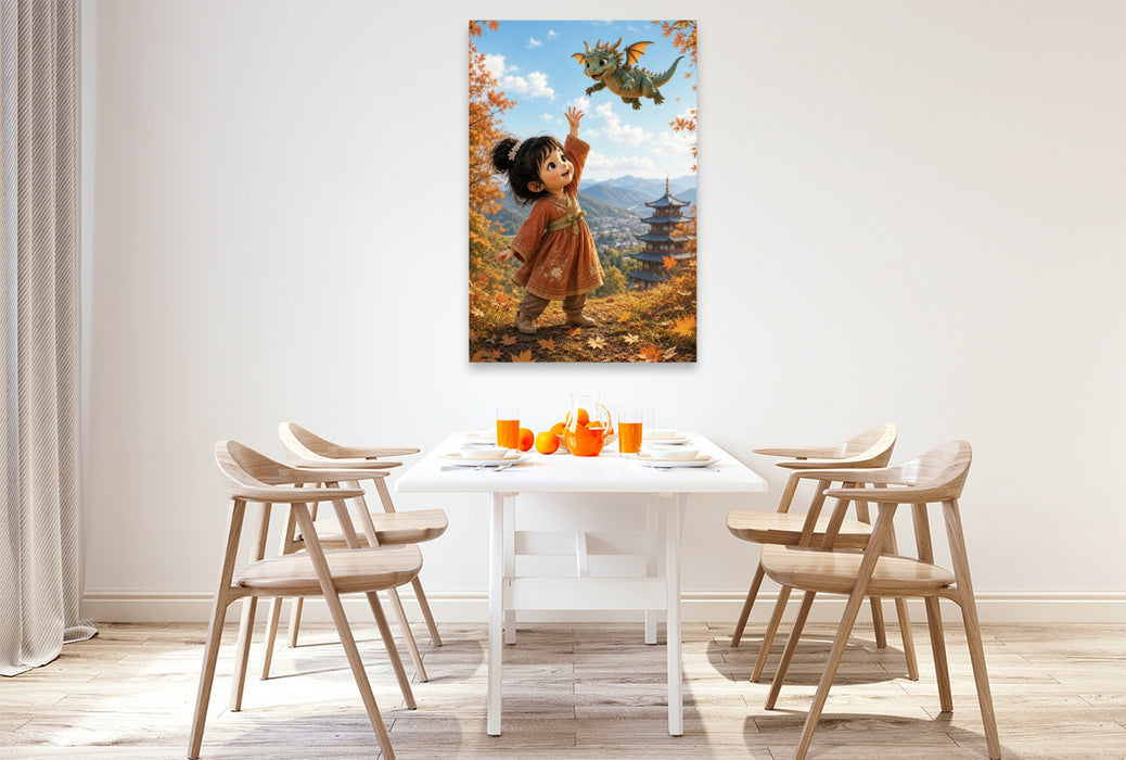 Premium Textil-Leinwand Der erste Flug