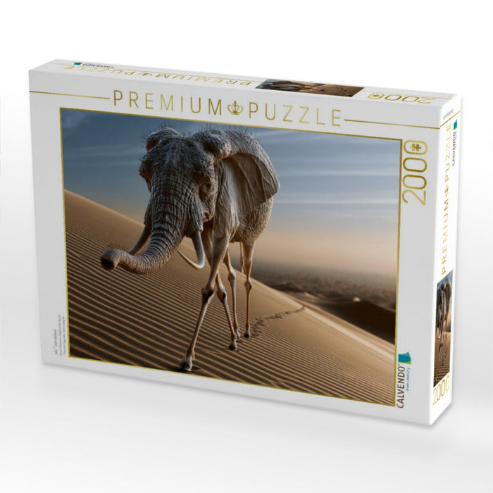 Wüstenelefant - CALVENDO Foto-Puzzle'