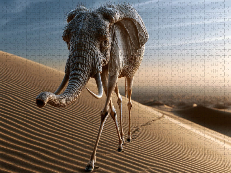 Wüstenelefant - CALVENDO Foto-Puzzle'