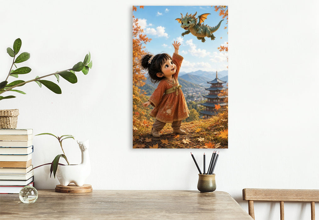 Premium Textil-Leinwand Der erste Flug