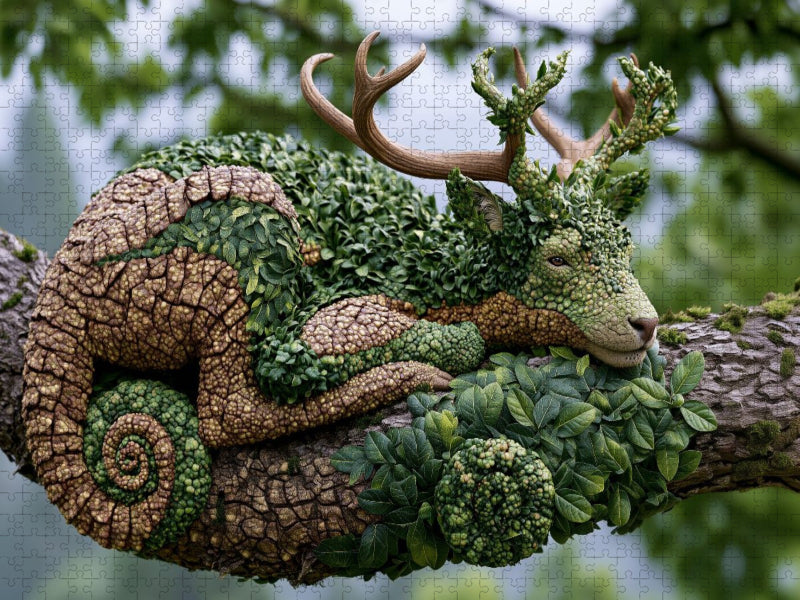 Chamäleonhirsch - CALVENDO Foto-Puzzle'