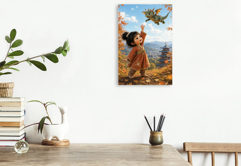 Premium Textil-Leinwand Der erste Flug