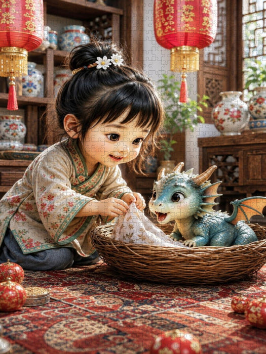 Ein Drache zieht ein - CALVENDO Foto-Puzzle'
