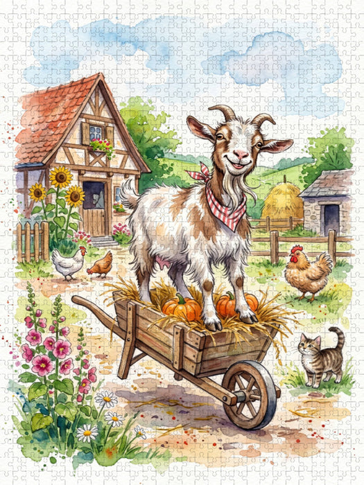 Bauernhofspaß das ganze Jahr - CALVENDO Foto-Puzzle'