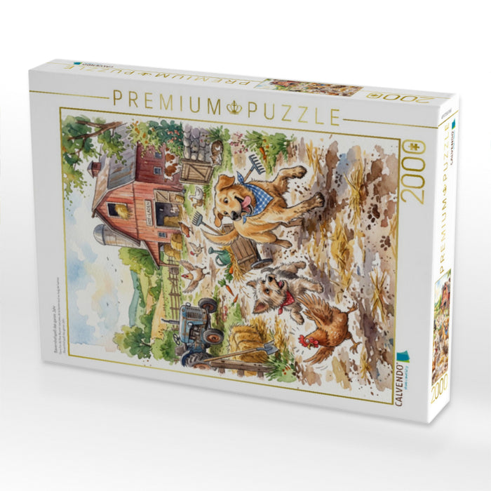 Bauernhofspaß das ganze Jahr - CALVENDO Foto-Puzzle'