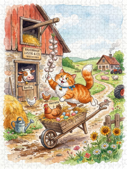 Bauernhofspaß das ganze Jahr - CALVENDO Foto-Puzzle'