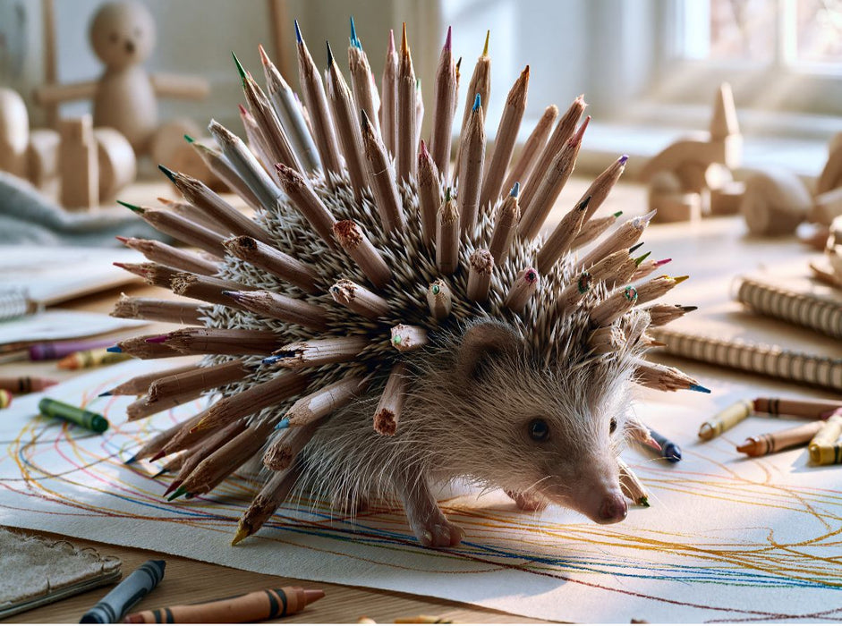Buntstiftigel - CALVENDO Foto-Puzzle'
