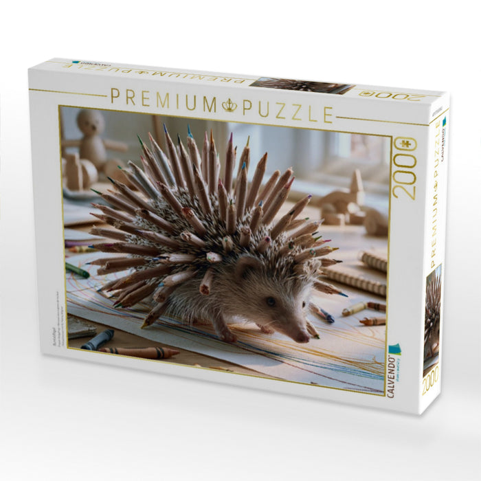 Buntstiftigel - CALVENDO Foto-Puzzle'