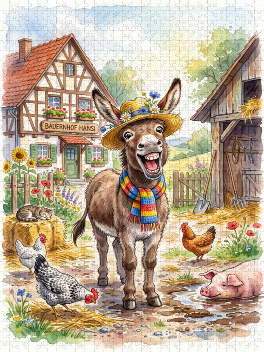 Bauernhofspaß das ganze Jahr - CALVENDO Foto-Puzzle'